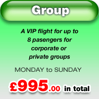 Group VIP flight for &pound;995 in total