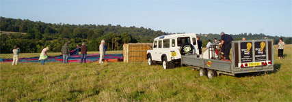 The Airborne Team setting up for a launch