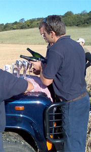 Champagne with the team